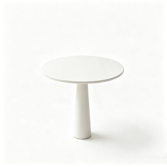 White Tapered Side Table