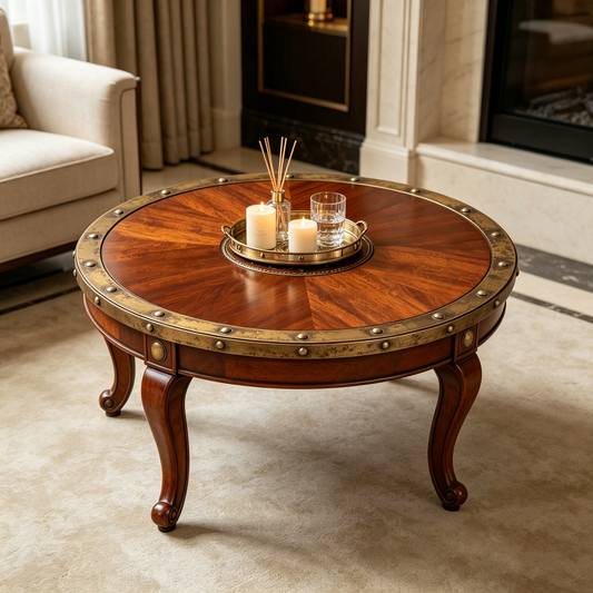 American Vintage Riveted Round Table