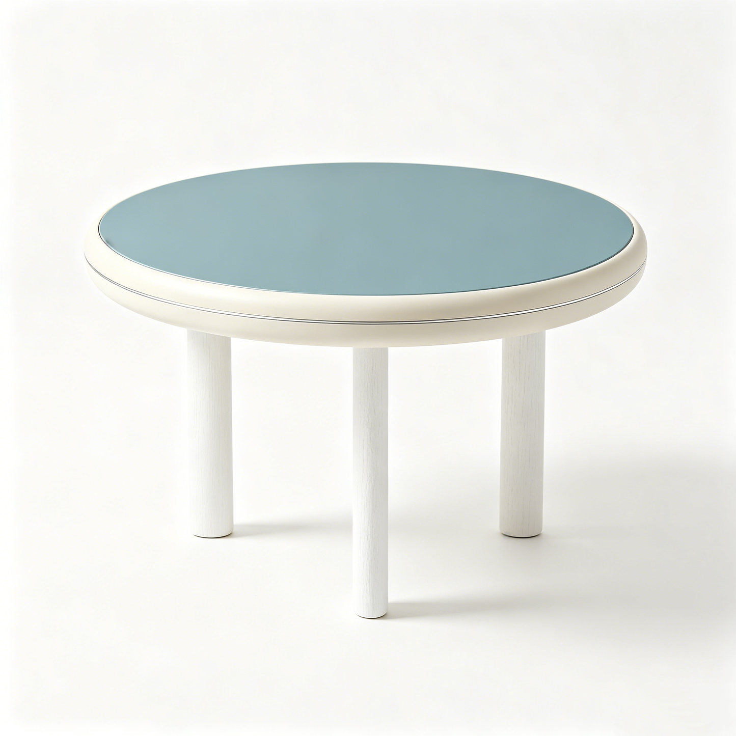 Sky Blue Casual Round Table