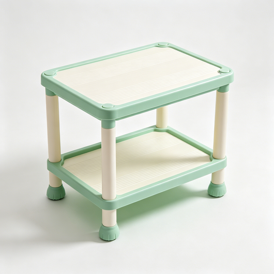 Fresh 2‑Tier Plastic Storage Table